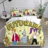 Cartoon Futuramas Bender Bedding Set Boys Girls Twin Queen Size Duvet Cover Pillowcase Bed Kids Adult Fashion Home Textileextile