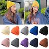 Winter Warm Knitted Cap Soft Ski Hats Fashion Leisure Cap for Men Women