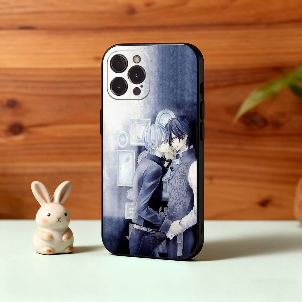 Anime V-Vampire K-Knight Phone Case For iPhone17,16,15,14,13,12Plus,Pro Max,XS,5G Soft Silicone Black Cover