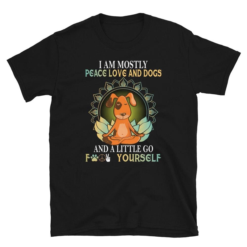 Yoga Dog Funny YOGA Peace Summer Namaste T-Shirt 3XL