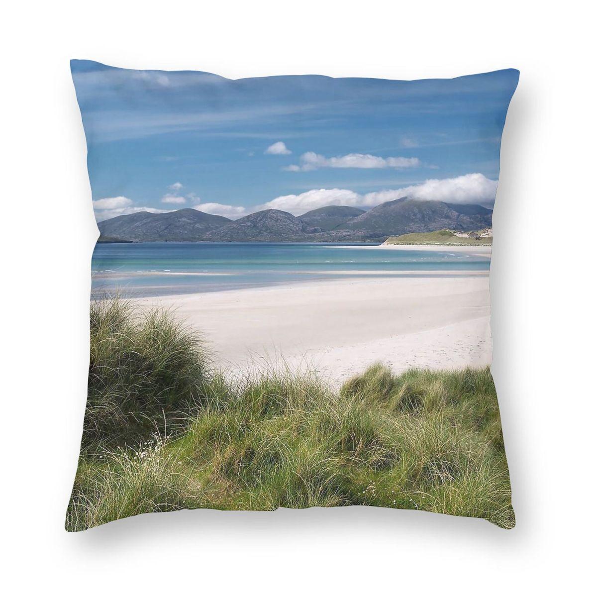 Luskentyre Beach Isle Of Harris Square Pillowcase Polyester Linen Velvet Printed Zip Decor Pillow Case Home Cushion Cover 30x30cm