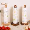 Wooden Paper Towel Holder with Stable Base Non-Slip Design Easy Setup Kitchen Roll Paper Holder Storage Rack