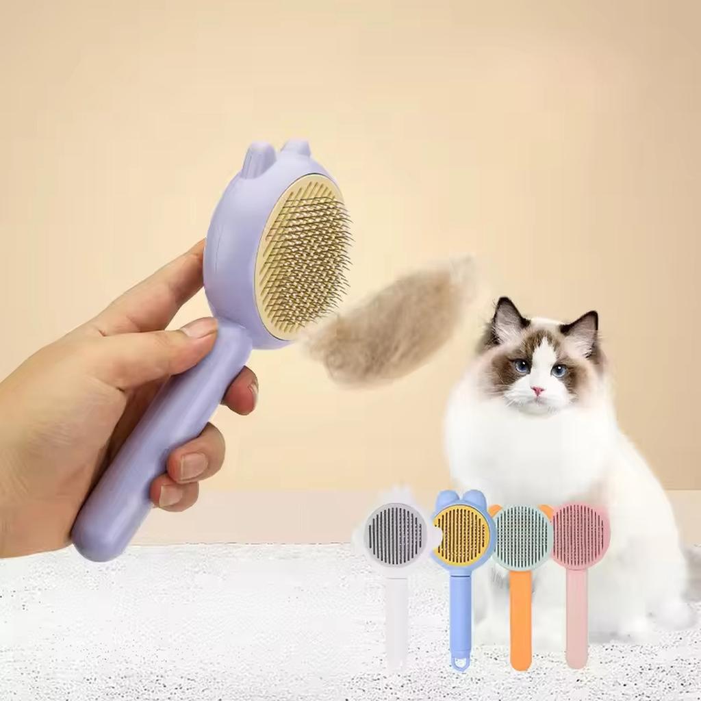 Pet Slicker Brush Deshedding Grooming Tool for Cats Massage Cleaning