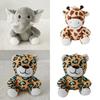 Jungle Animal Lion Tiger Giraffe Stuffed Toy Wholesale Stock