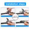 BROSHOO Car Wiper Blade Natural Rubber 2006- For JEEP Compass MK MP Front Windshield Windscreen Cars Accessories