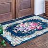 1pc-Bohemian Floral Print Door Mat- Non-Slip Mat-Decorative Mat Suitable for Kitchen Laundry And Guest Room Kitchen Decoration