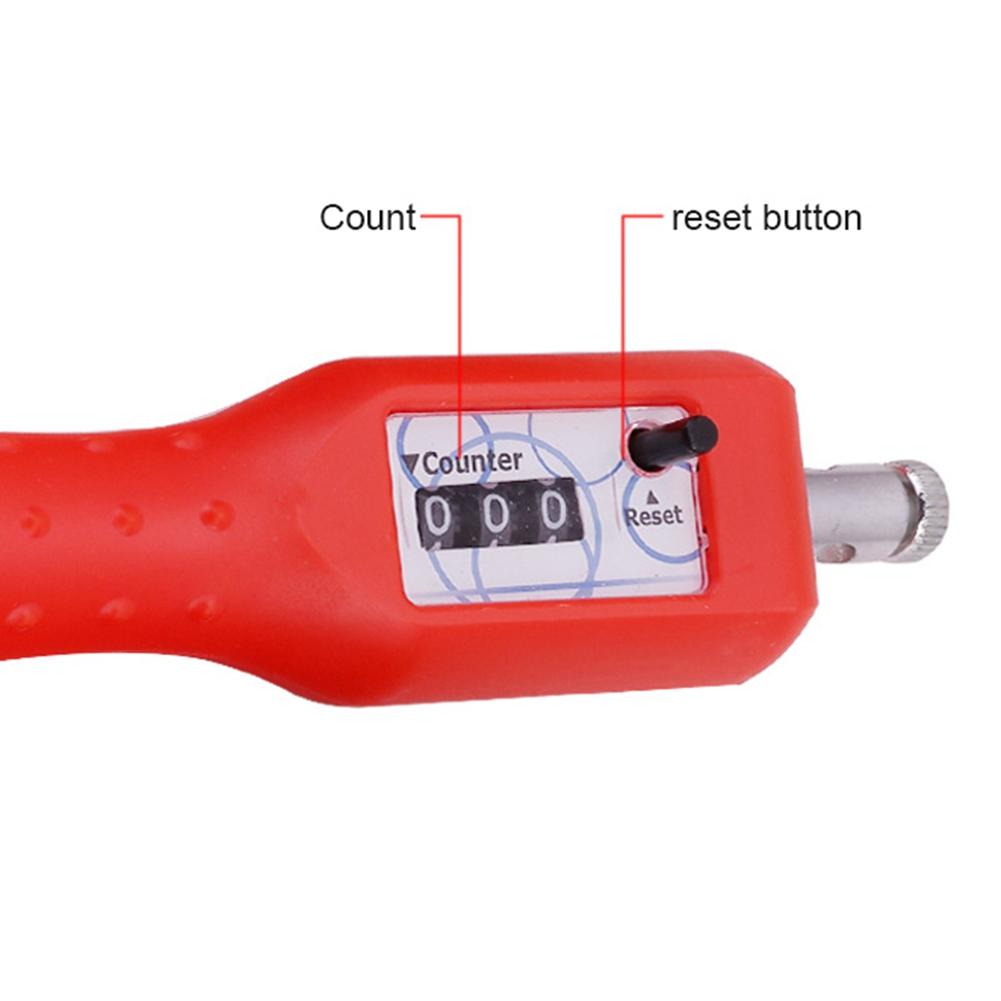 2,6 m Justerbar Lengde Hoppetau Trening Gym Trening Sportsverktøy med Teller (rød)