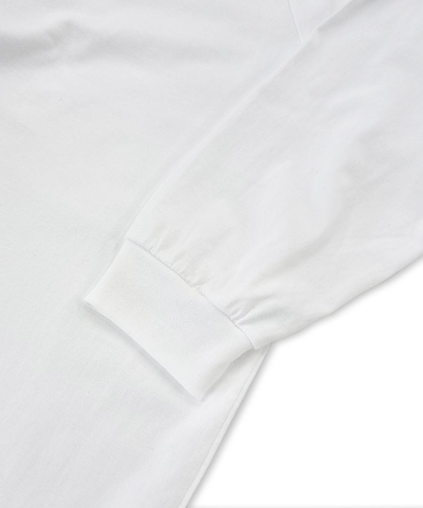 Page Cc Lucky S Print Oversized Long Sleeve White
