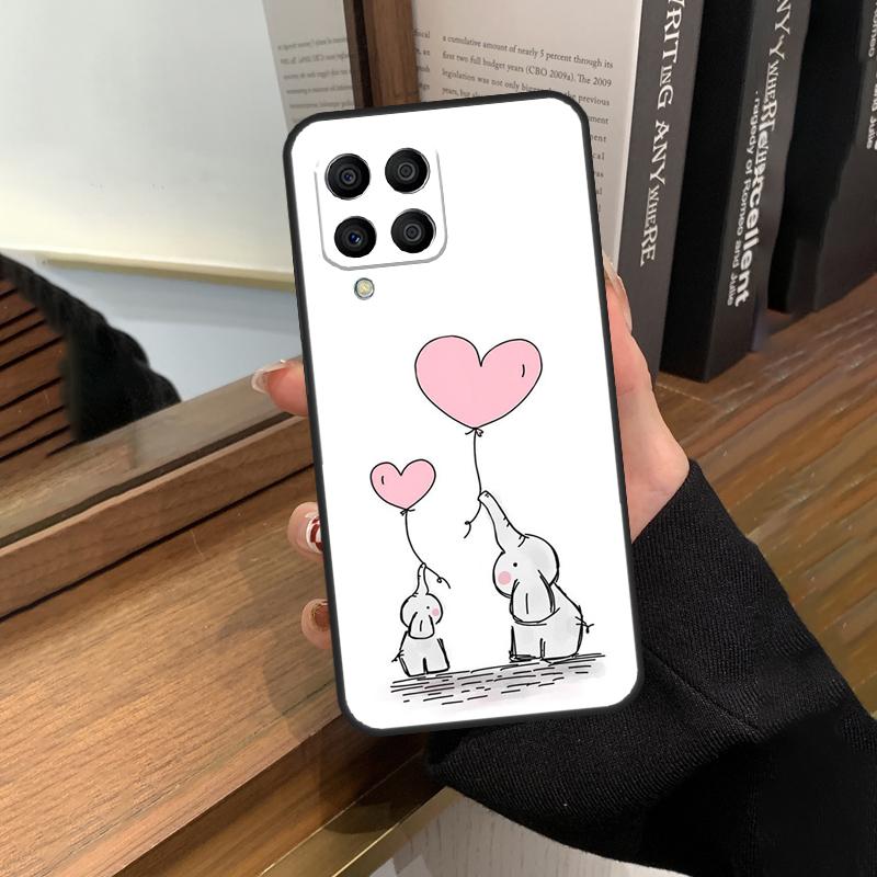 Cute Elephant Case For Samsung Galaxy M31 M21 M11 M20 M23 M54 M14 M34 M13 M52 M32 M12 M16 M36 M56 M15 M55