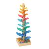 Macaron-Colored Beech Wood Music Tree: Montessori Sensory Roller Ball Toy for Early Learning