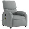 Massage Chair Light Gray Fabric
