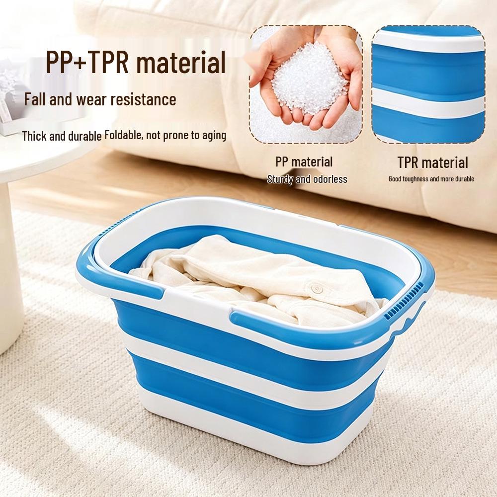Foldable Multi-functional Laundry Basket — Large Capacity, Portable, Two Handles for Travel & Car Use
