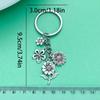 1pc New Fashion Sunflower Keychain, Alloy Metal Key Ring, Jewelry Gift For Friends