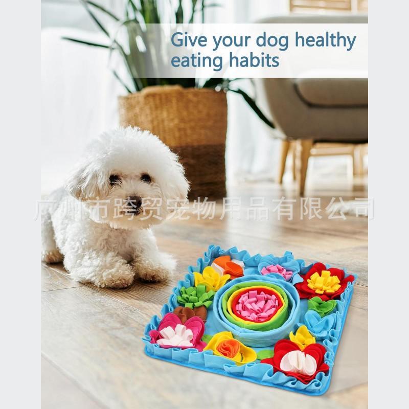Slow Feeder Snuffle Mat Dogs Cats Rabbits Interactive Puzzle Toy Anti-Slip Enrichment Pad Small Medium Pets