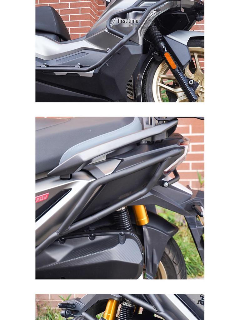 Suits Sym Husky 300: Bumper Guard, Anti-Fall Bar, Rear and Tail Rack, Backrest Mod Accessories