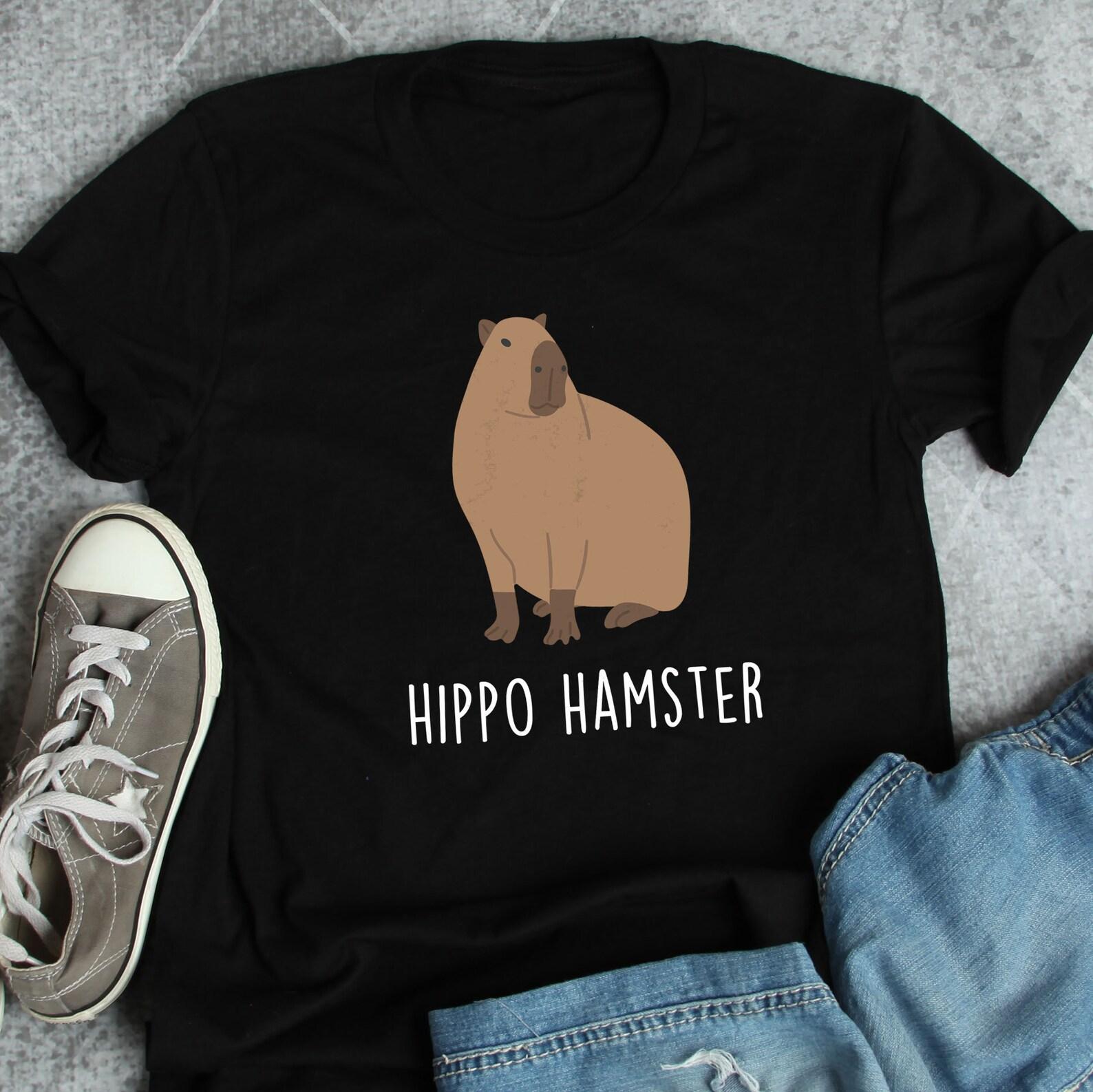 Capybara Shirt, , Funny Animal Lover Gift, Cute Hup Meme T-shirt, Nature Tshirt, Rodent, Cavy, South America, Hippo Hamster 150