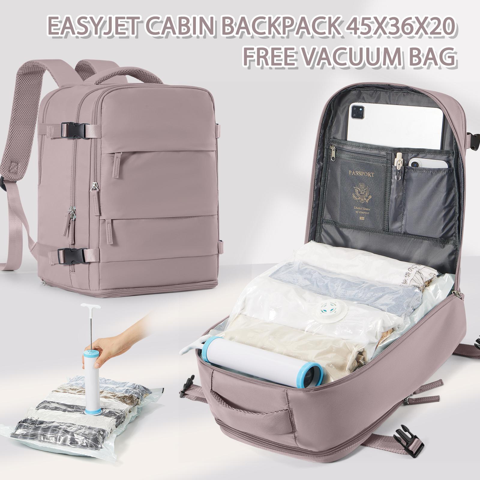 45x36x20cm Vacuum Storage Backpack Durable, Ideal for Travel Backpack  Commuter Backpack Lightweight Bag Vacuum Bag for Clothing colore blu pavone