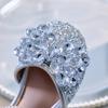 Girls' 2025 Summer Bow Rhinestone Sequin Princess Sandals