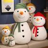 Ultra-weiches Schneemann-Plüschkissen - Weihnachtsdekoration & Geschenk
