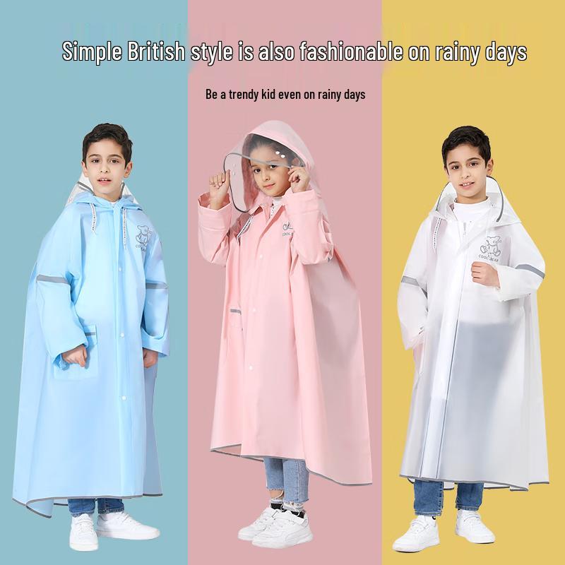 Daddy Pig Kids  School Raincoat with Backpack Slot XL (120-140cm Height)