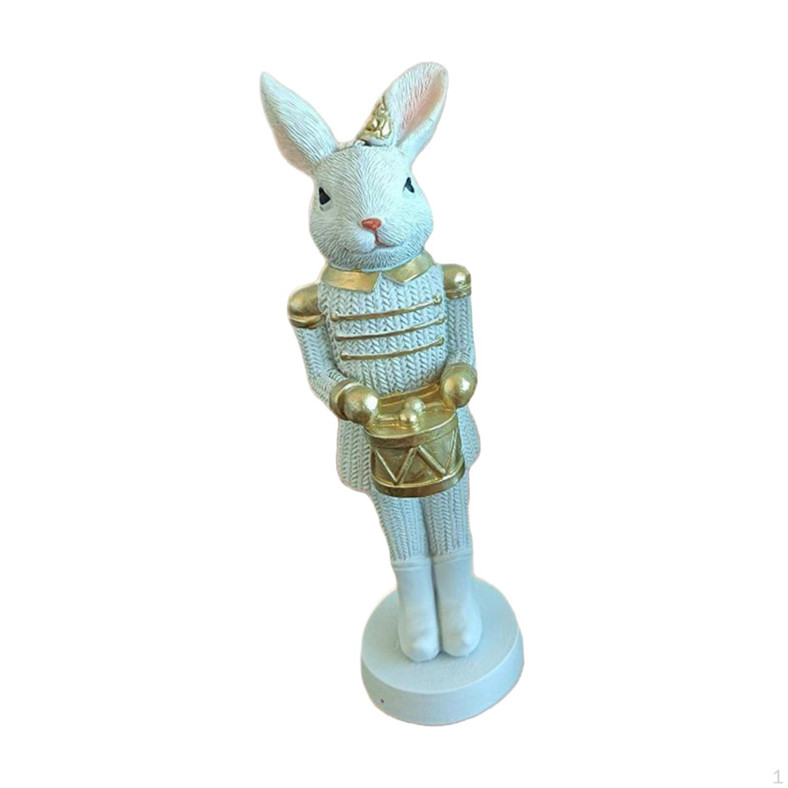 

Figurine Decoration Resin Statue Sculpture Vintage Finish Details Suitable for Home Office Shelf Gold