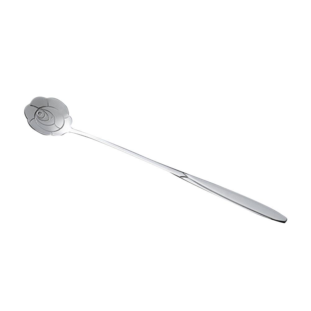 Long Handle Ice Cream Dessert Coffee Mixing Spoon