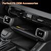 For 2026 Toyota RAV4 2PCS Center Console ABS Driving Control Panel Cover Decor Trim, 2026 RAV4 Hybrid&Plug-in Hybrid Interior Accessories-Carbon