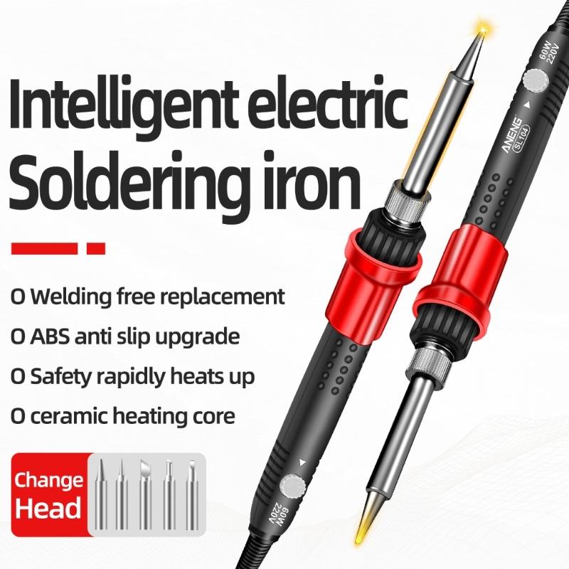 Precise SL104 Soldering Iron Set Welding Tool Adjust Temperature 200-450℃ Fast Heating Fine Soldering Crafting Tool