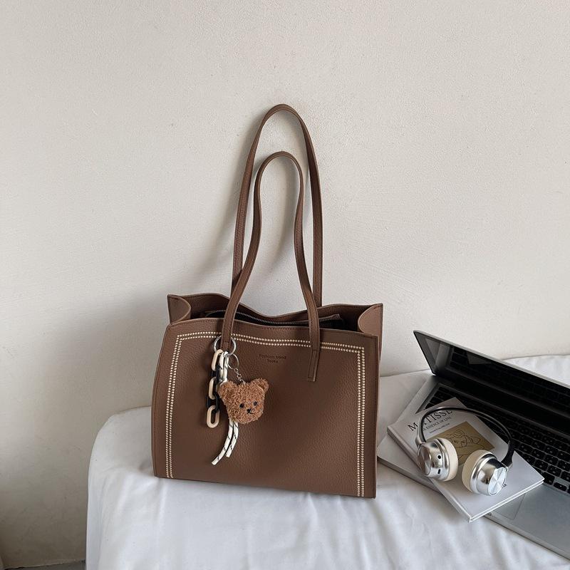 Large Capacity Fashion Handbag Bag Women's Summer Niche Texture Tote Bag Casual Versatile Shoulder Bag