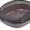 Cat Litter Box Kitten Pan Toilet Open Potty Bedpan Top Pet Tray
