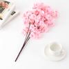 Artificial Flower Simulation Five-pronged Cherry Blossom Bouquet for Home Wedding Party Decor