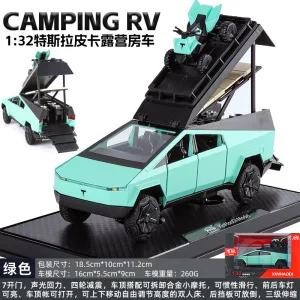 VKYA1 1/32 Tesla Cybertruck Modell 3 Modell S Modell X Modell Y Spielzeugauto Diecast Metall Off Road Sammlung Rückzieher Sound Licht Geschenk Junge