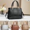 Classic Retro Women Shoulder Bag Large Capacity Crocodile Pattern Crossbody Bag Luxury Brand Designer Handbag Commuting Tote Bag
