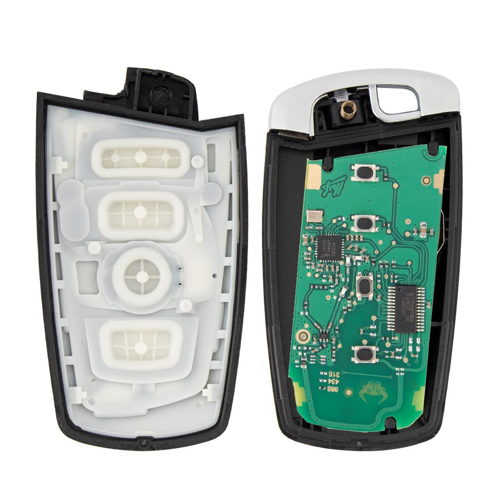 1 PIÈCE 4 Boutons Télécommande Clé de Voiture Intelligente Pour BMW CAS4 CAS4+ F FEM BDC Série 3 5 7 F10 F20 F30 F40 X5 E92 E90 ID49 315/434/868Mhz
