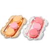 Vassoio Portasnap di Asciugamano Argento Sicuro per Alimenti Decorativo Piatto per Torta Piatto per Frutta e Dessert per Matrimonio Festa Compleanno Festa del Tè Casa
