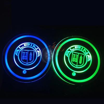 2x LED Auto Tasse Halter Pad Matte Für BMW 320i 330i F30 E90 E92 F10 F90 G30 525i G20 G01 für Alpina Bahn Wasser Tasse Halter
