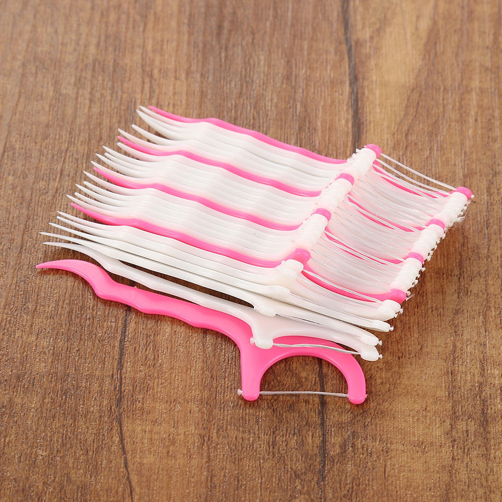 25pcs Dental Floss Oral Care Flosser Picks Teeth Toothpicks Stick Tooth Clean