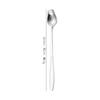 Stainless Steel Rose Flower Long Handle Coffee & Teaspoon