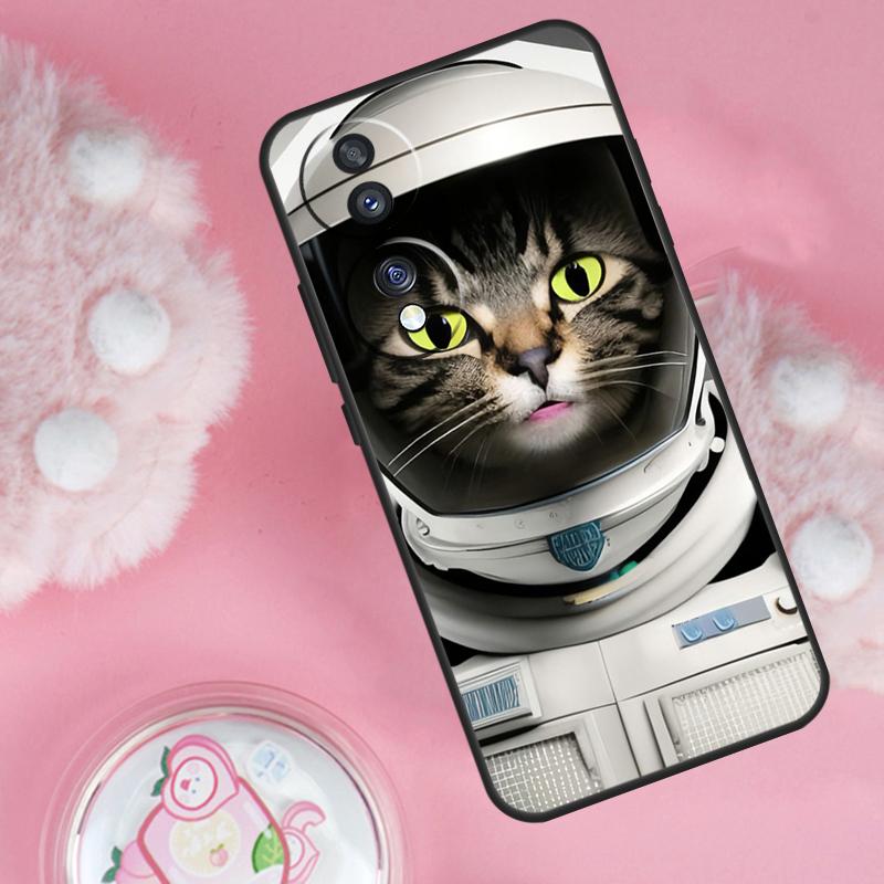 

Space Kitty Cat Adventures Case For Honor 70 90 50 Lite X9c X8a X8b X9b X9a X8 X9 Honor 200 Lite Magic 5 6 7 Pro Cover Honor X8a