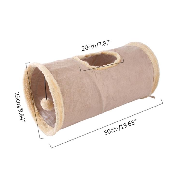 Cats Tunnel Toy Interactive Toy Soft Foldable Storable Suede Cats Tunnel P