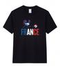 Team Frankreich Fußballtrikot Patriotisches Französisches Fußball-T-Shirt Hahn Sportbekleidung Unisex T-Shirt