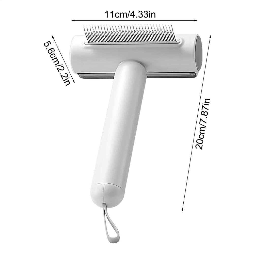 

Расческа для вычесывания колтунов у кошек Собачья щетка для шерсти с удалителем ворса Портативная расческа для удаления колтунов у кошек Для маленьких больших Для котят щенков животных белый