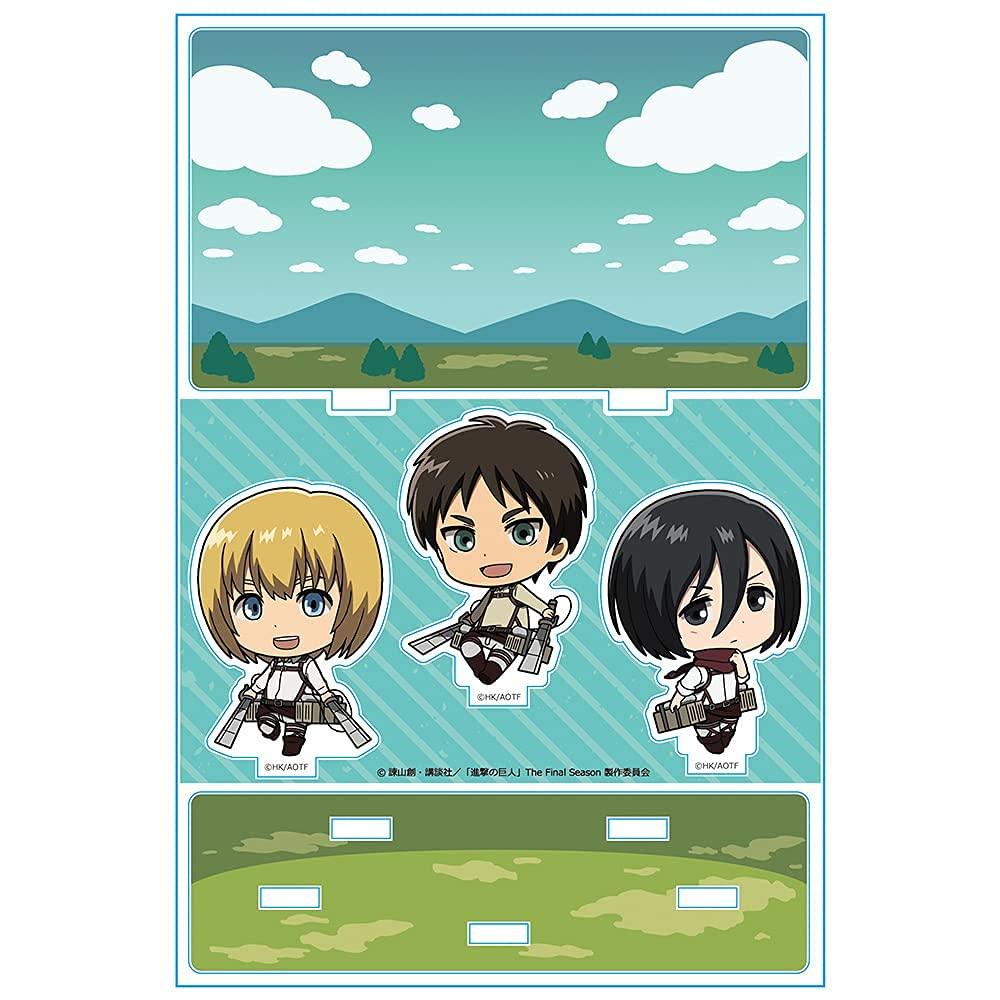 Attack on Titan Acrylic Diorama C [Eren, Mikasa, Armin]