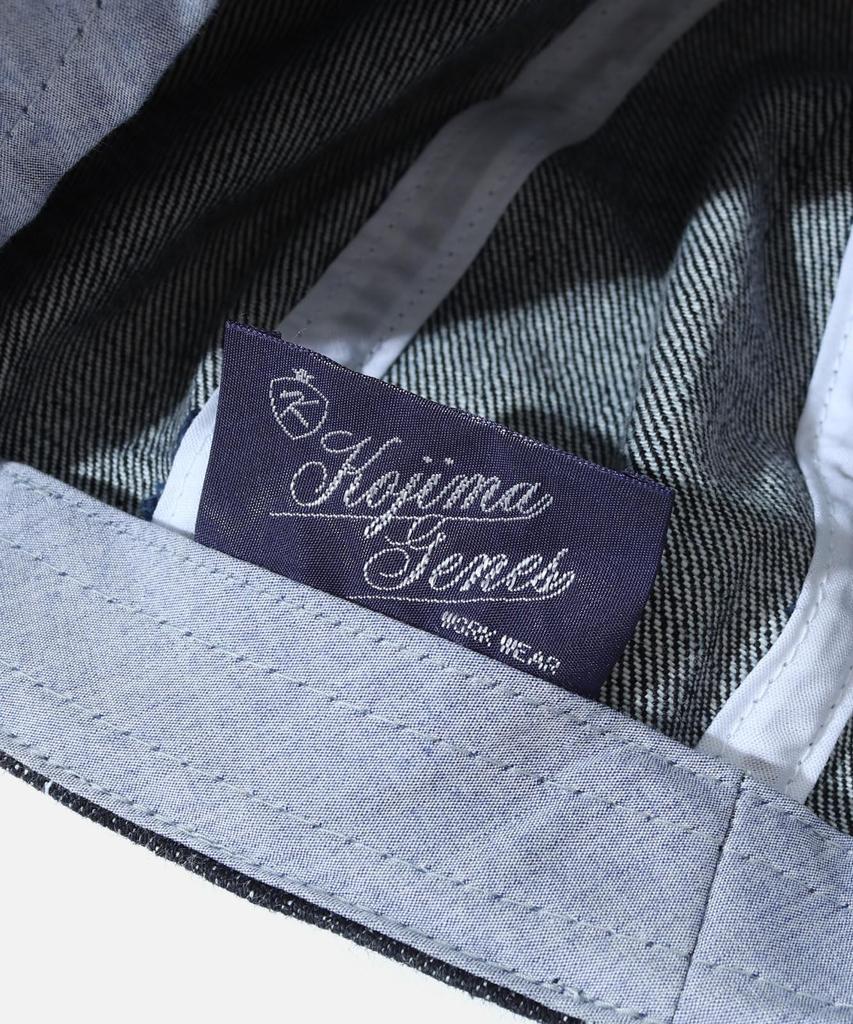 Kojima Genes Basic Casquette Cap, Indigo Denim, Classic Newsboy Style, Adjustable, Made in Japan Okayama, RNB-986