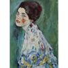 Gustav Klimt Green Flower Garden Flora Lady Wall Art Canvas Painting Nordic Poster and Prints Wall Picture for Living Room Decor