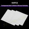 SW 100PCS Self Adhesive Anti-collision Silicone Particles Door Stopper Damper Buffer Furniture Pads Cushion Mute Protective Pad
