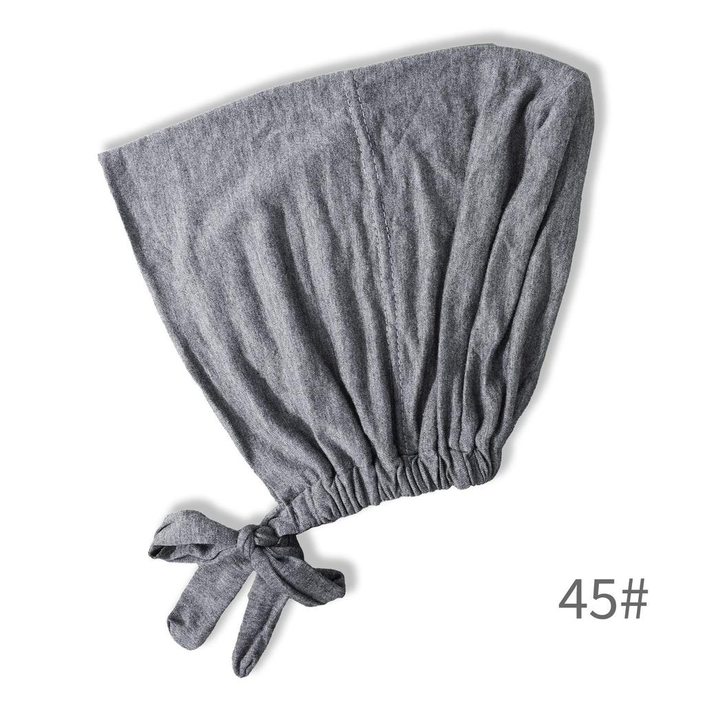 Premium Mercerized Cotton Adjustable Elastic Hair Cover Cap