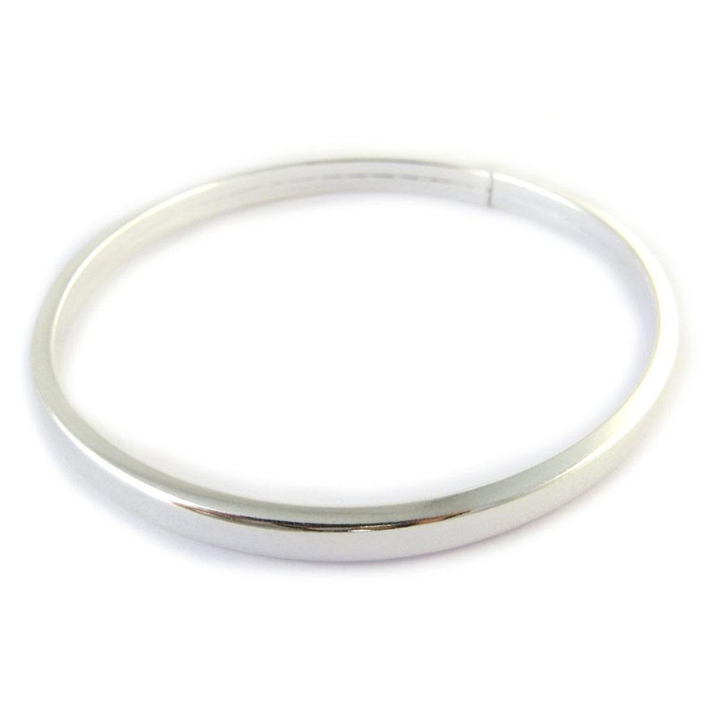 Les Trésors De Lily [N7277] - Silver Bracelet 'Half-Jonc' - 60 Mm 5 Mm