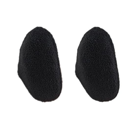 

1 пара зимних наушников-муфт, теплые фланелевые, легкие, с тонкой окантовкой, портативный универсальный зимний аксессуар чёрный