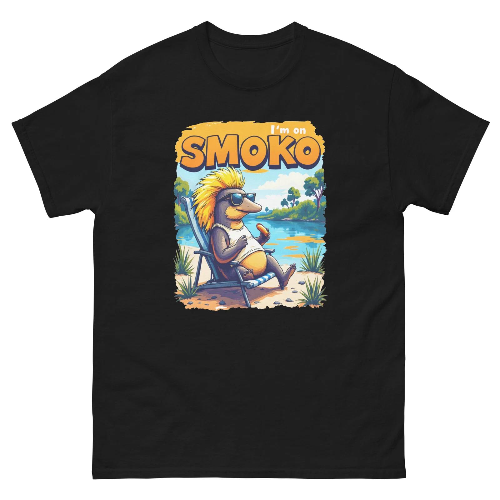 I m On Smoko Platypus Chilling Fun T-Shirt 3XL